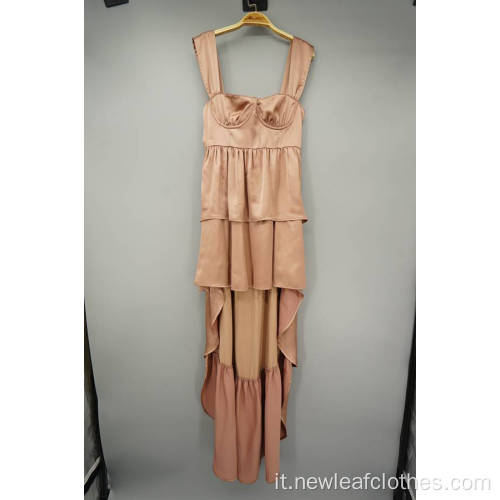 Orlo irregolare slim fit ladies abito a livello raso